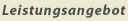 Leistungsangebot